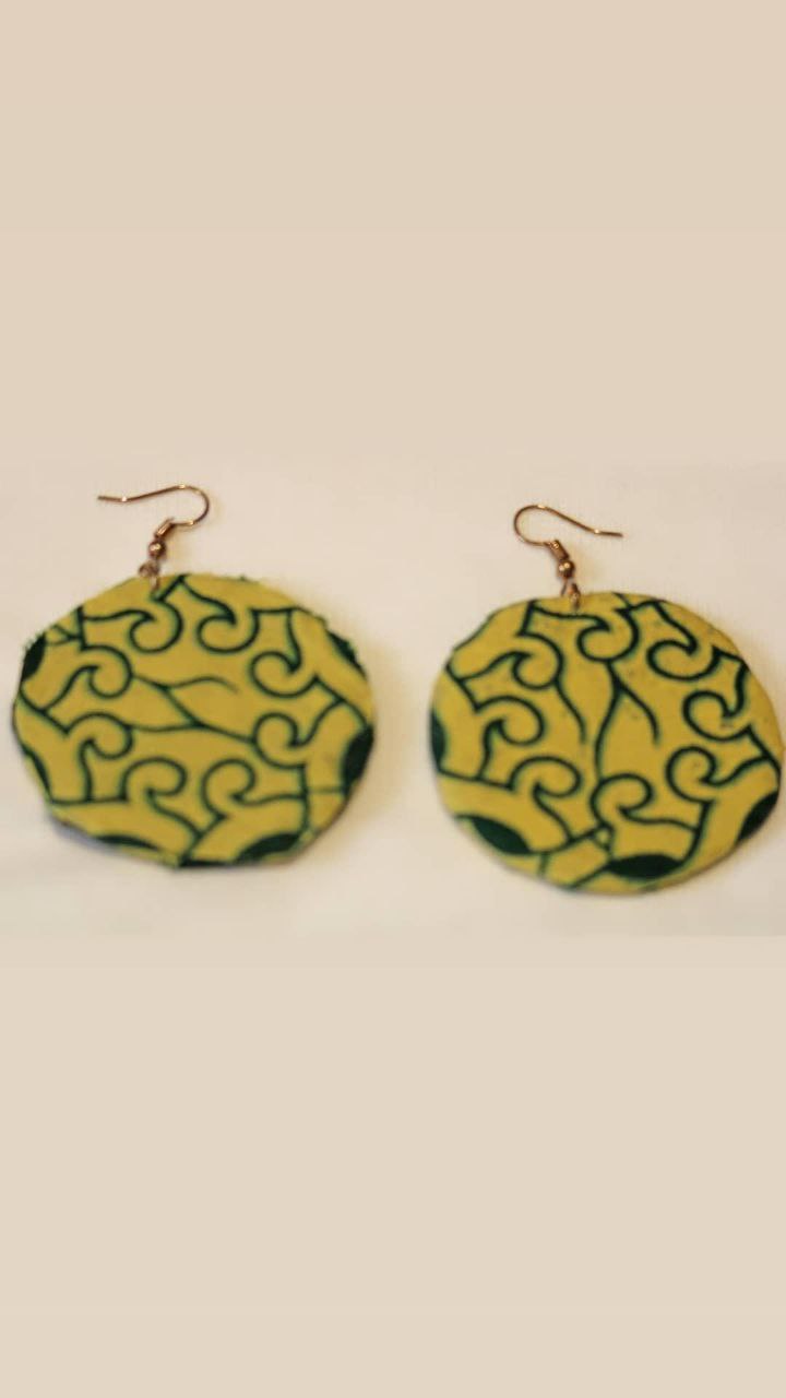 Pendientes aros planos con forma circular