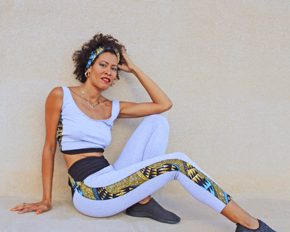 Conjunto leggins, top y diadema