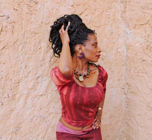 Conjunto Tie Dye leggins y top manga corta