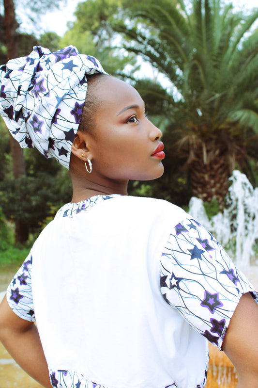 Camiseta manga corta y turbante