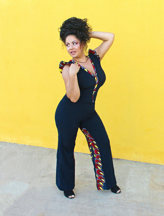 Conjunto elegante con estampado