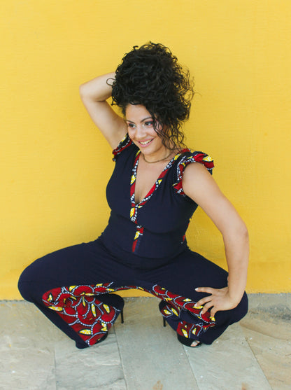 Conjunto elegante con estampado