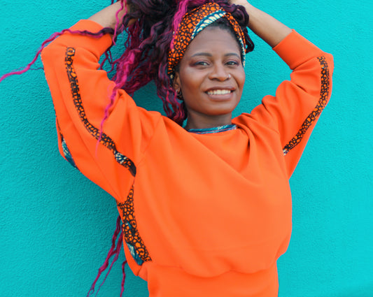 Conjunto sudadera, leggins cintura alta y diadema