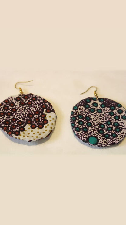 Pendientes aros planos con forma circular
