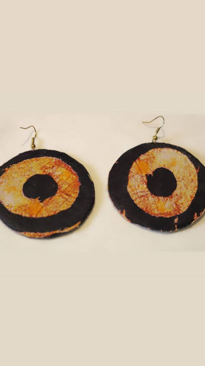 Pendientes aros planos con forma circular