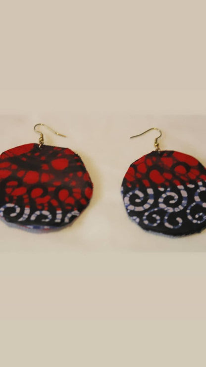 Pendientes aros planos con forma circular