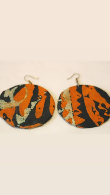 Pendientes aros planos con forma circular