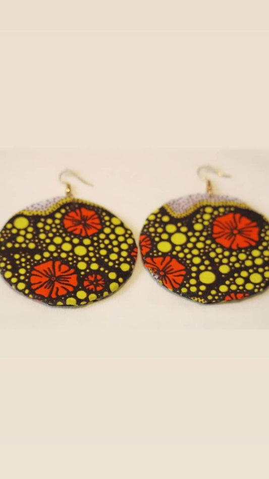 Pendientes aros planos con forma circular